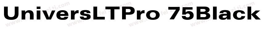 UniversLTPro 75Black字体转换